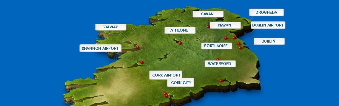 VanRentalIreland.com Locations in Ireland